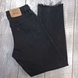 Vintage Levis Jeans Mens 34x31 Black 550 Relaxed Straight Leg Denim Pants USA